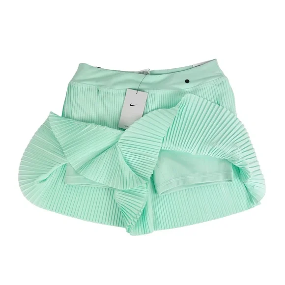 NIKE Women's Dri-FIT Ace Pleated Golf Shorts NWT Mint Foam Tennis Green Skort - Picture 11 of 15